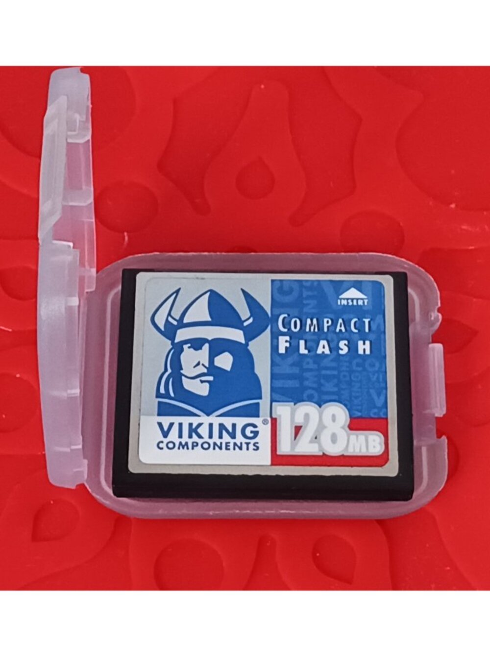 Viking componets 128MB Compact Flash CF Card Type + Protective Case